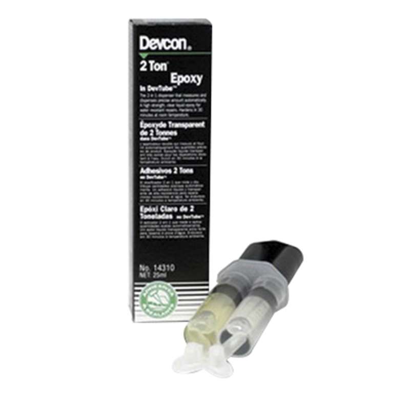 2 Ton® Clear Medium Cure Water-Resistant Adhesive Epoxy, 400mL Cartridge